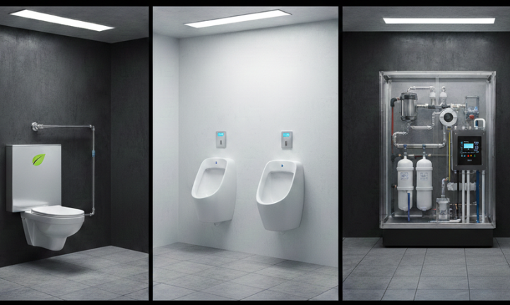EcoFlush waterless urinal system by ZWC Solutions India